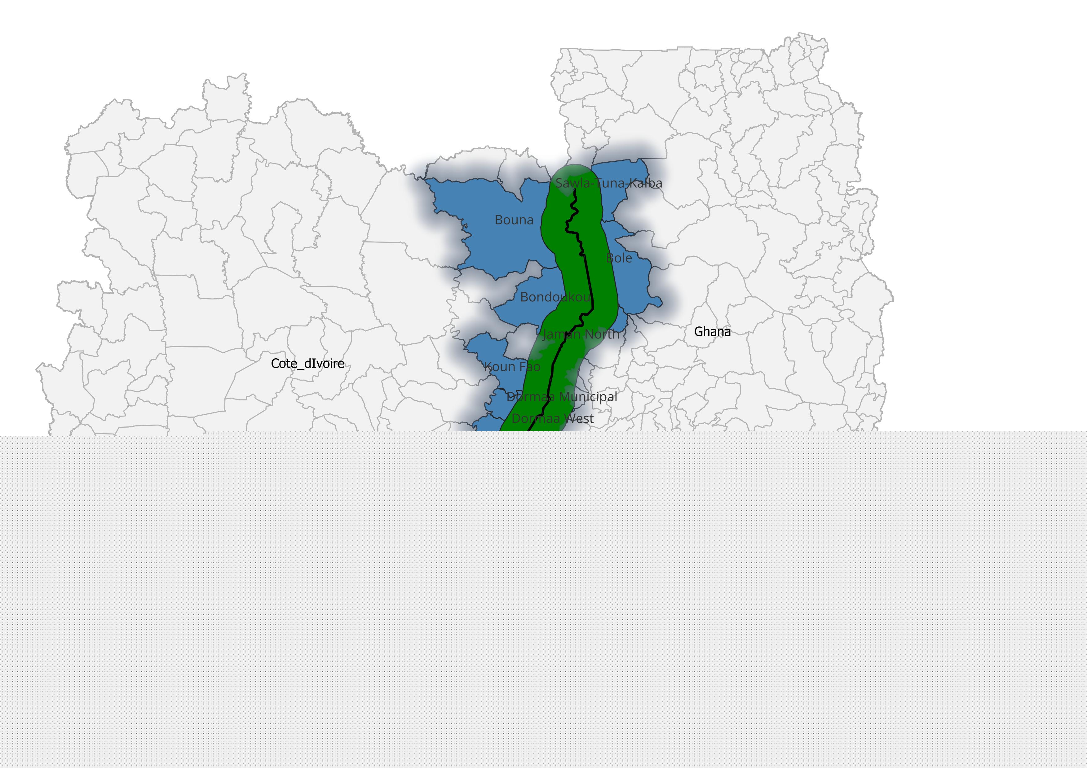 Ghana  Cote dIvoire Borderland