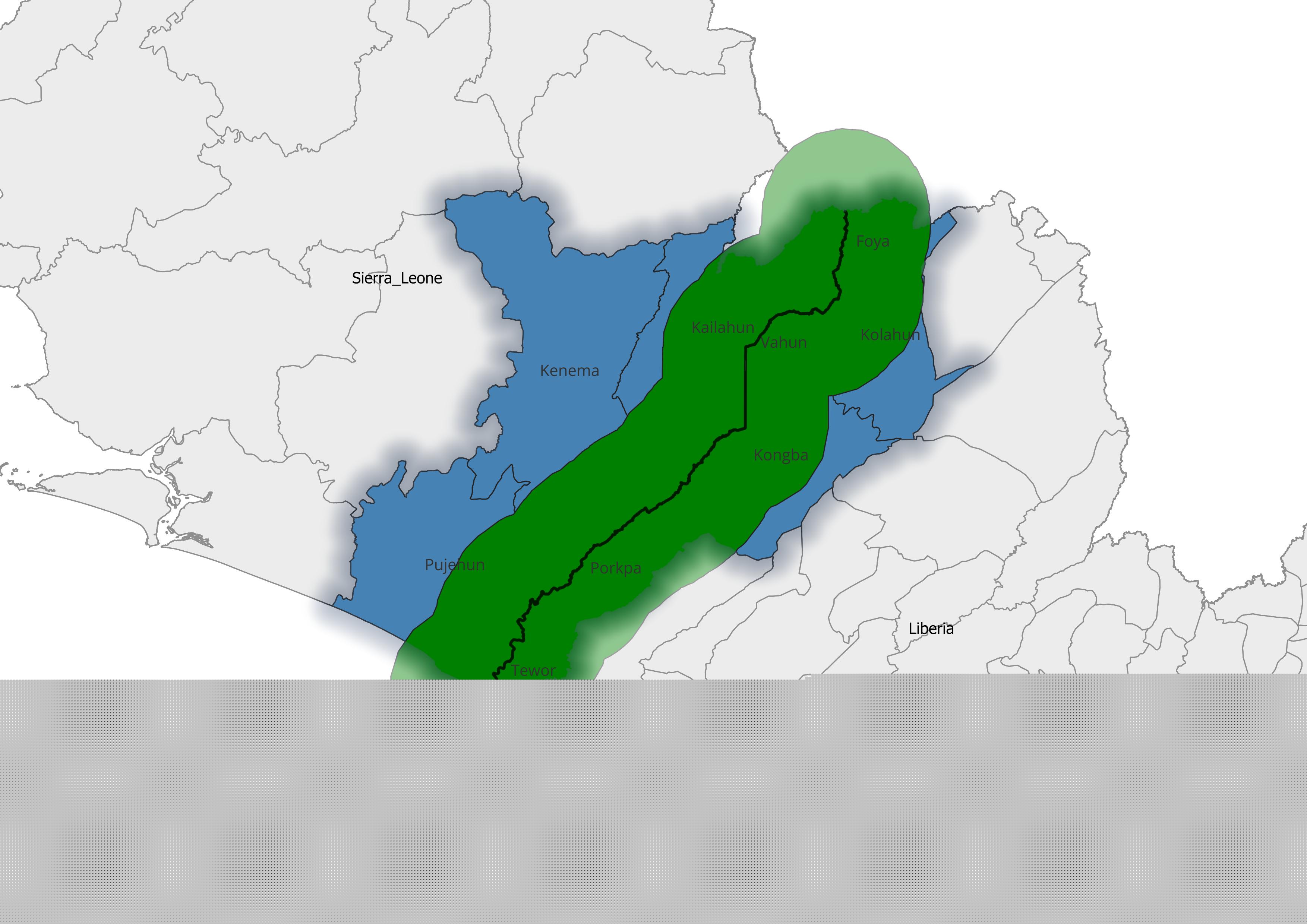 Liberia Sierra Leone  Borderland