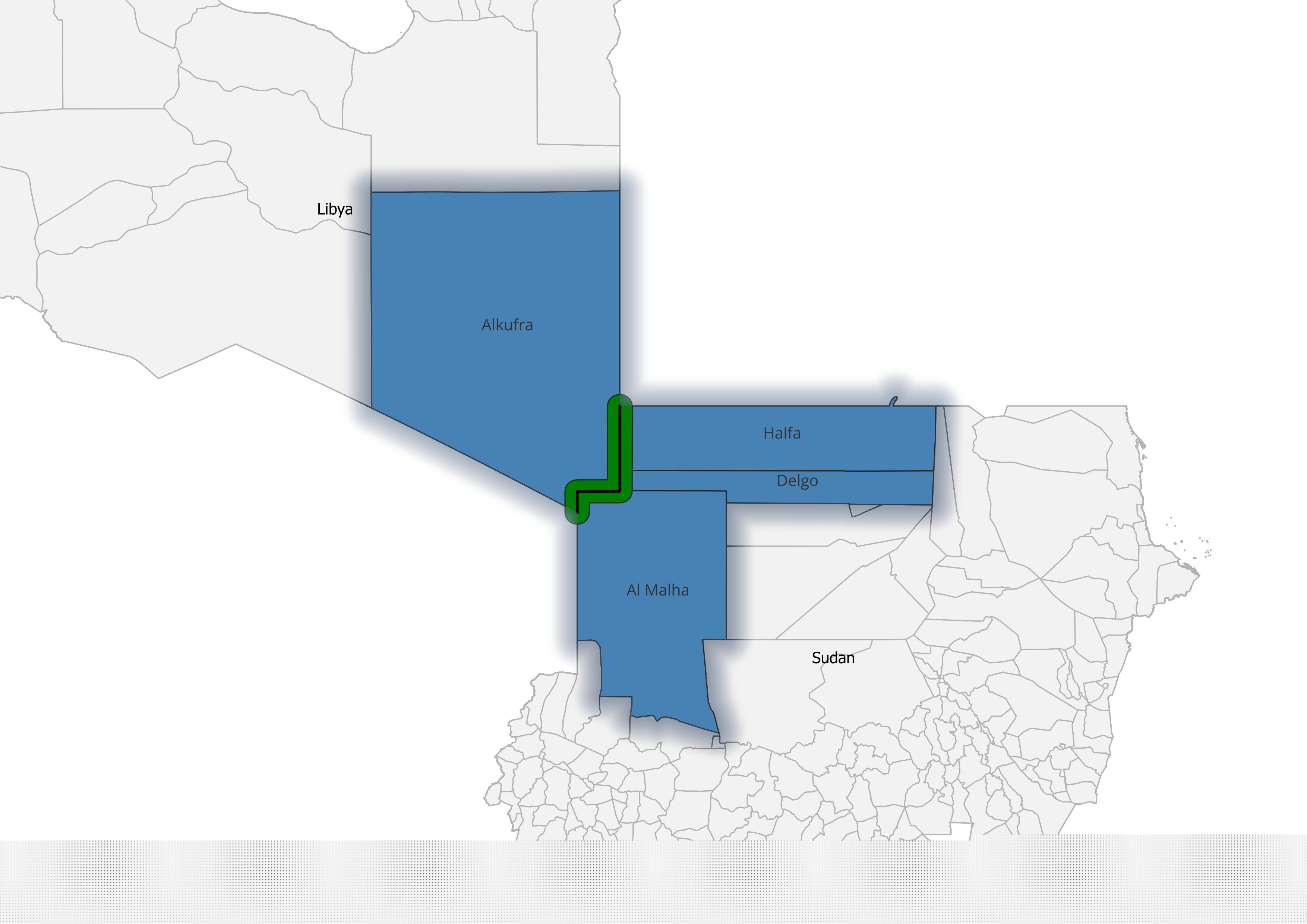 Libya Sudan  Borderland